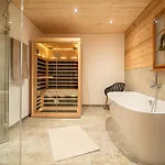 Luxus Im Allgaeu - Zirbenholz Schlafzimmer - Terrasse Mit Bergblick - Infrarotkabine アパート ブライハッハ